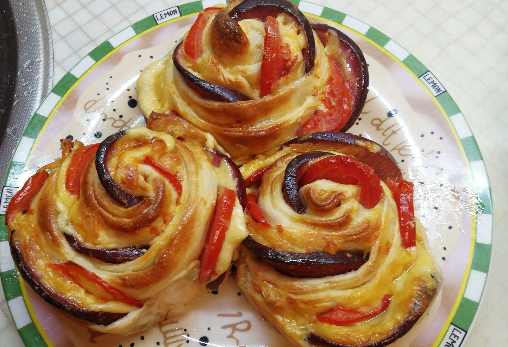 Булочки розочки - простой рецепт